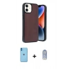 MARSİLYAN™- iPhone 11 Kılıf Kıvılcım Işık Serisi - Siyah Joko Magic 5D Cam + Neon Fosforlu Kamera Lens - MI