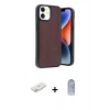 MARSİLYAN™- iPhone 11 Kılıf Kıvılcım Işık Serisi - Siyah Joko Magic 5D Cam + Renkli Kamera Lens Koruma Cam - PE