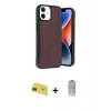 MARSİLYAN™- iPhone 11 Kılıf Kıvılcım Işık Serisi - Siyah Joko Magic 5D Cam + Rainbow Kamera Lens Koruma Cam - KI