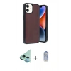 MARSİLYAN™- iPhone 11 Kılıf Kıvılcım Işık Serisi - Siyah Joko Magic 5D Cam + Raze Metal Kamera Lens - MI
