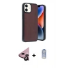 MARSİLYAN™- iPhone 11 Kılıf Kıvılcım Işık Serisi - Siyah Joko Magic 5D Cam + Raze Metal Kamera Lens - SH