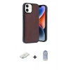 MARSİLYAN™- iPhone 11 Kılıf Kıvılcım Işık Serisi - Siyah Joko Magic 5D Cam + Renkli Kamera Lens Koruma Cam - SI