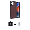 MARSİLYAN™- iPhone 11 Kılıf Kıvılcım Işık Serisi - Siyah Joko Magic 5D Cam + PVD Metal Kamera Lens - YL