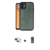 MARSİLYAN™- iPhone 11 Kılıf Kıvılcım Işık Serisi - Siyah Joko Magic 5D Hayalet Cam + Lacivert Pers Alüminyum Kamera Lens