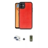 MARSİLYAN™- iPhone 11 Kılıf Kıvılcım Işık Serisi - Siyah Joko Magic 5D Hayalet Cam + Lacivert Pers Alüminyum Kamera Lens