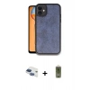 MARSİLYAN™- iPhone 11 Kılıf Kıvılcım Işık Serisi - Siyah Joko Magic 5D Hayalet Cam + Lacivert Pers Alüminyum Kamera Lens