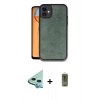 MARSİLYAN™- iPhone 11 Kılıf Kıvılcım Işık Serisi - Siyah Joko Magic 5D Hayalet Cam + Raze Metal Kamera Lens - MI