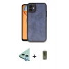 MARSİLYAN™- iPhone 11 Kılıf Kıvılcım Işık Serisi - Siyah Joko Magic 5D Hayalet Cam + Raze Metal Kamera Lens - MI