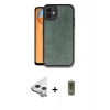 MARSİLYAN™- iPhone 11 Kılıf Kıvılcım Işık Serisi - Siyah Joko Magic 5D Hayalet Cam + Raze Metal Kamera Lens - GS
