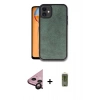 MARSİLYAN™- iPhone 11 Kılıf Kıvılcım Işık Serisi - Siyah Joko Magic 5D Hayalet Cam + Raze Metal Kamera Lens - SH