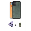MARSİLYAN™- iPhone 11 Kılıf Kıvılcım Işık Serisi - Siyah Joko Magic 5D Hayalet Cam + Raze Metal Kamera Lens - MR