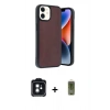 MARSİLYAN™- iPhone 11 Kılıf Kıvılcım Işık Serisi - Siyah Joko Magic 5D Hayalet Cam + PVD Metal Kamera Lens - SH