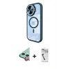 MARSİLYAN™- iPhone 11 Kılıf Kıvılcım Modern Koleksiyonu - Şeffaf Uv Polymer Nano Ekran Koruyucu + Raze Metal Kamera Lens - KI