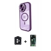 MARSİLYAN™- iPhone 11 Kılıf Kıvılcım Modern Koleksiyonu - Siyah 360 Mat Full Body Arka Koruyucu + PVD Metal Kamera Lens - SH