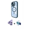 MARSİLYAN™- iPhone 11 Kılıf Kıvılcım Modern Koleksiyonu - Siyah 3D Antistatik Seramik Nano Ekran Koruyucu + Raze Metal Kamera Lens - MR