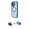 MARSİLYAN™- iPhone 11 Kılıf Kıvılcım Modern Koleksiyonu - Siyah 3D Antistatik Seramik Nano Ekran Koruyucu + Kamera Lens Koruma Cam - SF