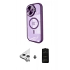 MARSİLYAN™- iPhone 11 Kılıf Kıvılcım Modern Koleksiyonu - Siyah 6D Antistatik Mat Seramik Hayalet Nano Ekran Koruyucu + Raze Metal Kamera Lens - GS