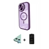 MARSİLYAN™- iPhone 11 Kılıf Kıvılcım Modern Koleksiyonu - Siyah 6D Antistatik Mat Seramik Hayalet Nano Ekran Koruyucu + Raze Metal Kamera Lens - MI