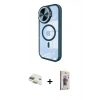 MARSİLYAN™- iPhone 11 Kılıf Kıvılcım Modern Koleksiyonu - Siyah Bilvis 3D Cam Ekran Koruyucu + Pers Alüminyum Kamera Lens - GD