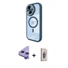 MARSİLYAN™- iPhone 11 Kılıf Kıvılcım Modern Koleksiyonu - Siyah Bilvis 3D Cam Ekran Koruyucu + Raze Metal Kamera Lens - MR