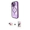 MARSİLYAN™- iPhone 11 Kılıf Kıvılcım Modern Koleksiyonu - Siyah Bilvis 3D Mat Cam Ekran Koruyucu + Pers Alüminyum Kamera Lens - KI