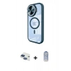 MARSİLYAN™- iPhone 11 Kılıf Kıvılcım Modern Koleksiyonu - Siyah Joko Magic 5D Cam + Pers Alüminyum Kamera Lens - LT