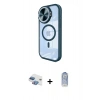 MARSİLYAN™- iPhone 11 Kılıf Kıvılcım Modern Koleksiyonu - Siyah Joko Magic 5D Cam + Pers Alüminyum Kamera Lens - GI