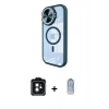 MARSİLYAN™- iPhone 11 Kılıf Kıvılcım Modern Koleksiyonu - Siyah Joko Magic 5D Cam + PVD Metal Kamera Lens - SH