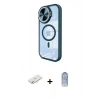 MARSİLYAN™- iPhone 11 Kılıf Kıvılcım Modern Koleksiyonu - Siyah Joko Magic 5D Cam + Renkli Kamera Lens Koruma Cam - SI