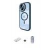 MARSİLYAN™- iPhone 11 Kılıf Kıvılcım Modern Koleksiyonu - Siyah Joko Magic 5D Cam + Renkli Kamera Lens Koruma Cam - TU