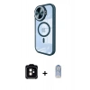 MARSİLYAN™- iPhone 11 Kılıf Kıvılcım Modern Koleksiyonu - Siyah Joko Magic 5D Cam + PVD Metal Kamera Lens - TU