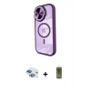 MARSİLYAN™- iPhone 11 Kılıf Kıvılcım Modern Koleksiyonu - Siyah Joko Magic 5D Hayalet Cam + Pers Alüminyum Kamera Lens - GI