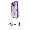 MARSİLYAN™- iPhone 11 Kılıf Kıvılcım Modern Koleksiyonu - Siyah Joko Magic 5D Hayalet Cam + Raze Metal Kamera Lens - GS
