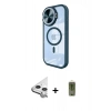 MARSİLYAN™- iPhone 11 Kılıf Kıvılcım Modern Koleksiyonu - Siyah Joko Magic 5D Hayalet Cam + Raze Metal Kamera Lens - GS