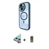 MARSİLYAN™- iPhone 11 Kılıf Kıvılcım Modern Koleksiyonu - Siyah Joko Magic 5D Hayalet Cam + Raze Metal Kamera Lens - KI