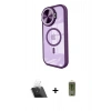 MARSİLYAN™- iPhone 11 Kılıf Kıvılcım Modern Koleksiyonu - Siyah Joko Magic 5D Hayalet Cam + Kamera Lens Koruma Cam - SF