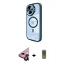 MARSİLYAN™- iPhone 11 Kılıf Kıvılcım Modern Koleksiyonu - Siyah Joko Magic 5D Hayalet Cam + Siyah Raze Metal Kamera Lens