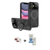 MARSİLYAN™- iPhone 11 Kılıf Kıvılcım Modern Serisi - Şeffaf Royal Nano Ekran Koruyucu + Pers Alüminyum Kamera Lens - KI