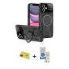MARSİLYAN™- iPhone 11 Kılıf Kıvılcım Modern Serisi - Şeffaf Royal Nano Ekran Koruyucu + Rainbow Kamera Lens Koruma Cam - KI