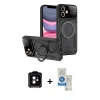 MARSİLYAN™- iPhone 11 Kılıf Kıvılcım Modern Serisi - Şeffaf Royal Nano Ekran Koruyucu + PVD Metal Kamera Lens - TU