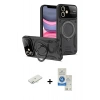 MARSİLYAN™- iPhone 11 Kılıf Kıvılcım Modern Serisi - Şeffaf Royal Nano Ekran Koruyucu + Renkli Kamera Lens Koruma Cam - SI