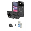 MARSİLYAN™- iPhone 11 Kılıf Kıvılcım Modern Serisi - Şeffaf Royal Nano Ekran Koruyucu + Kamera Lens Koruma Cam - SF