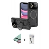 MARSİLYAN™- iPhone 11 Kılıf Kıvılcım Modern Serisi - Şeffaf Uv Polymer Nano Ekran Koruyucu + Raze Metal Kamera Lens - KI
