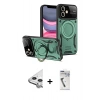 MARSİLYAN™- iPhone 11 Kılıf Kıvılcım Modern Serisi - Şeffaf Uv Polymer Nano Ekran Koruyucu + Raze Metal Kamera Lens - GS