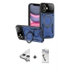 MARSİLYAN™- iPhone 11 Kılıf Kıvılcım Modern Serisi - Şeffaf Uv Polymer Nano Ekran Koruyucu + Raze Metal Kamera Lens - GS