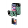 MARSİLYAN™- iPhone 11 Kılıf Kıvılcım Modern Serisi - Siyah 3D Antistatik Mat Seramik Nano Ekran Koruyucu