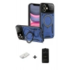 MARSİLYAN™- iPhone 11 Kılıf Kıvılcım Modern Serisi - Siyah 6D Antistatik Mat Seramik Hayalet Nano Ekran Koruyucu + Renkli Kamera Lens Koruma Cam - PE