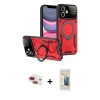 MARSİLYAN™- iPhone 11 Kılıf Kıvılcım Modern Serisi - Siyah 6D Mat Seramik Hayalet Nano Ekran Koruyucu + Pers Alüminyum Kamera Lens - KI