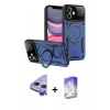MARSİLYAN™- iPhone 11 Kılıf Kıvılcım Modern Serisi - Siyah Bilvis 5in1 3D Magic Cam Ekran Koruyucu + Raze Metal Kamera Lens - MR