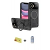 MARSİLYAN™- iPhone 11 Kılıf Kıvılcım Modern Serisi - Siyah Joko Magic 5D Cam + Rainbow Kamera Lens Koruma Cam - KI